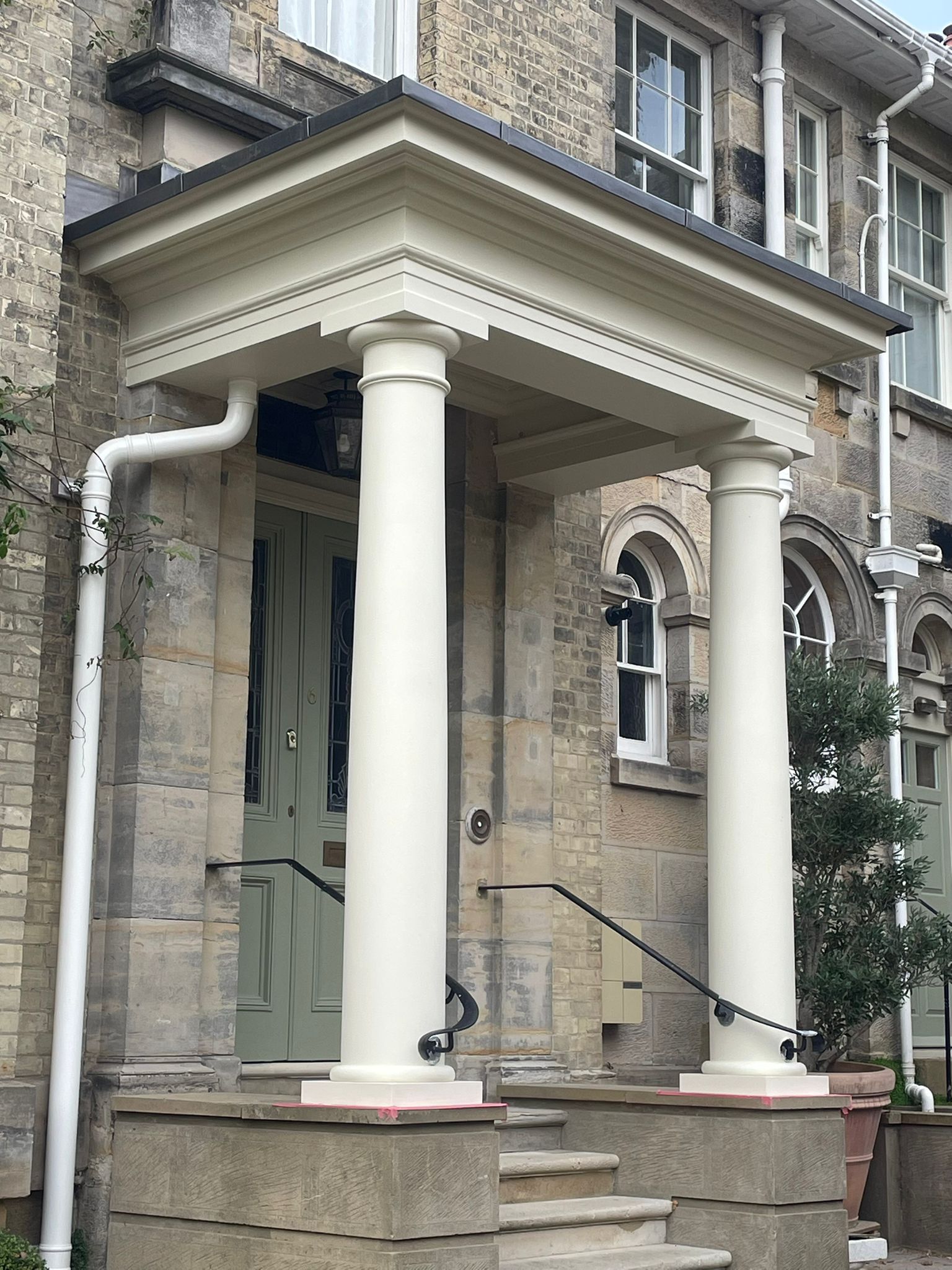Accoya Timber Columns Constructed For Property, Fitted by OM Carpentry - Royal Tunbridge Wells, Kent
